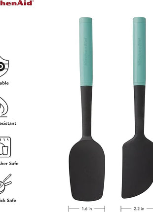 KitchenAid Universal Spatula Set, 2-Piece, Aqua Sky