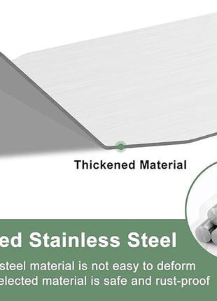 Beijiyi Stainless Steel Spatula Set, 4 Pack Small Metal Turner Spatulas for Kitchen Use, Cooking Utensils with Silicone Handle, Flipper Spatula for Fish, Egg, Smash Burger and Cookie Serving