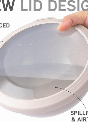 COOK WITH COLOR Nesting Mixing Bowls - 12 Piece Plastic Bowl Set with Lids, Microwave Safe (Mint Ombre)