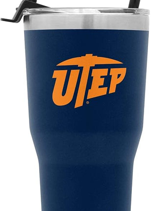 Simple Modern Officially Licensed Collegiate UTEP Miners Tumbler with Straw and Flip Lid | Insulated Stainless Steel 30oz Thermos | Cruiser Collection | The University of Texas at El Paso