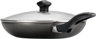 Farberware Dishwasher Safe Nonstick Cookware Pots and Pans Set, 15 Piece, Pewter