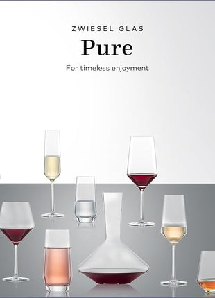 ZWIESEL GLAS Pure Riesling White Wine Glass (Set of 6), Wine Glasses for White Wine, Dishwasher-Safe Tritan Crystal Glasses, Made in Germany (10 Ounce)