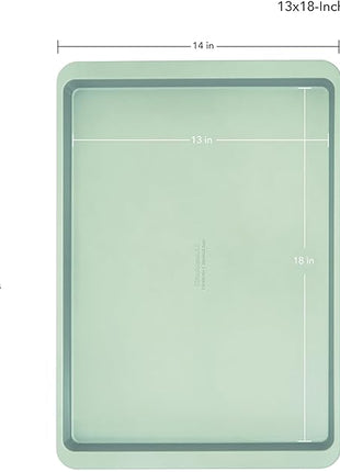 KitchenAid 13x18in Nonstick Aluminized Steel Baking Sheet, Pistachio