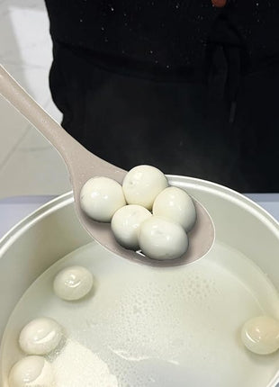 Silicone Slotted Spoons for Cooking - Extra Large Kitchen Spoons for Mixing, Serving, & Stirring - 600°F Heat-Resistant Non Stick Utensils Skimmer- Dishwasher Safe, Khaki