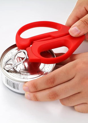 CANARY Japanese Kitchen Shears with Cutter 7.5" Offset Angled Blade, Made in JAPAN, Dishwasher Safe Come Apart Blade, All-Purpose Detachable Kitchen Scissors, Rust Proof Japanese Stainless Steel, Red