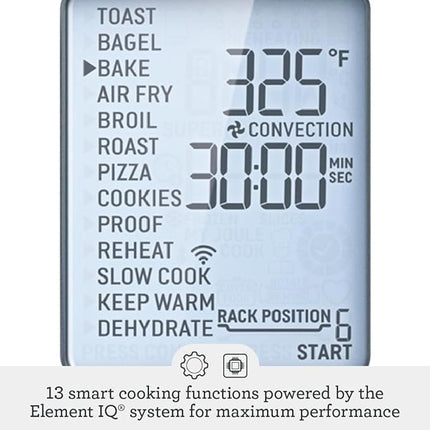 Breville BOV950BST Joule Smart Countertop Oven Air Fryer Pro, Black Stainless Steel