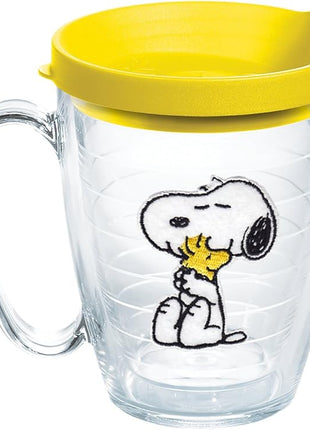 Tervis Peanuts Best Buddies Collection Snoopy Woodstock House Made in USA Double Walled Insulated Tumbler Travel Cup Keeps Drinks Cold & Hot, 16oz Mug, Felt