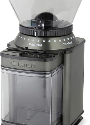 Cuisinart Coffee Grinder, Electric One-Touch Automatic Burr Coffee Grinder with 18-Position Grind Selector, Cup Size Selector for 4 – 18 Cups, Black Stainless Steel