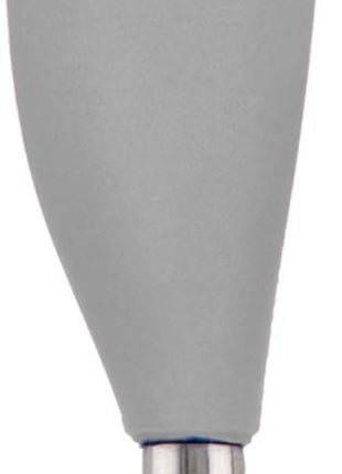 Tovolo Jar Spatula Silicone Long Stainless Steel Handle Scraper Spatula Oyster Gray, Jar Scraper Heat Resistant Dishwasher Safe BPA Free Kitchen Utensil for Scraping Spreading Jelly Peanut Butter