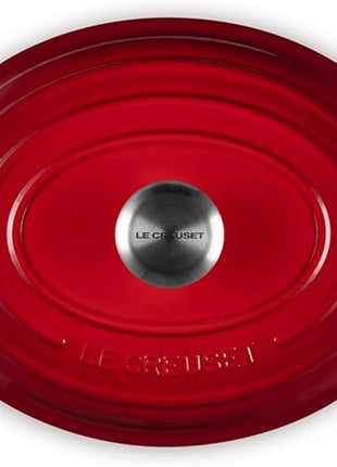 Le Creuset Enameled Cast Iron Signature Oval Dutch Oven, 5 qt, Cerise
