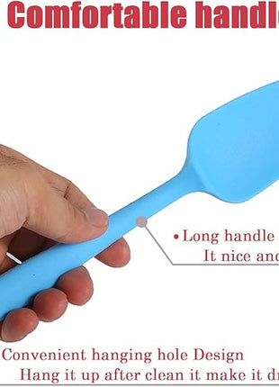 Silicone Spatula Set, Rubber Spoon Spatula for Baking, Heat Resistant Cooking Utensil, Flexible Silicone Spoon Baking Mixing Tool Cooking Gadget (4-Piece)