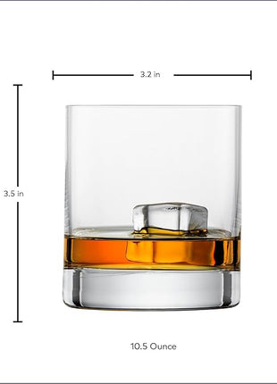 ZWIESEL GLAS Paris Whiskey Glass 10.5 Ounce (Set of 6), Tumbler for Whiskey, Dishwasher-Safe Tritan Crystal Glasses, Made in Germany