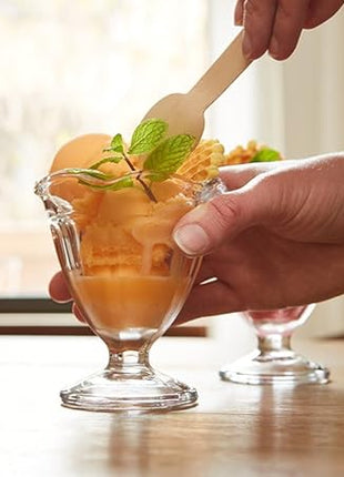 Anchor Hocking 4.5-Ounce Footed Glass Sherbet Bowls, Set of 12 -