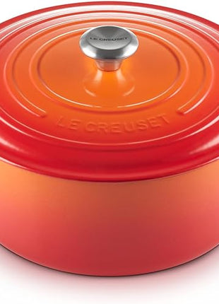 Le Creuset Enameled Cast Iron Signature Round Dutch Oven, 9 qt., Flame