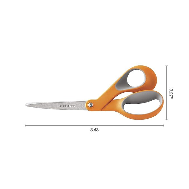 Fiskars 8-Inch Softgrip Scissors,Orange