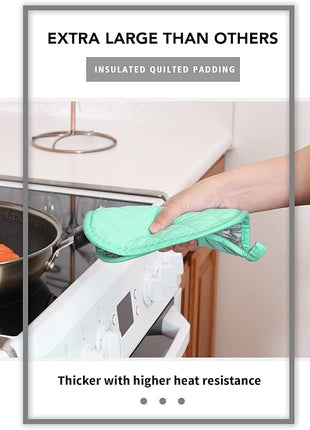 Joyhalo 5 Pack Heat Resistant Pot Holders - Terry Cloth Sets for Cooking & Baking