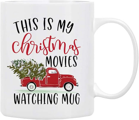BLUE RIBBON Christmas Gifts, This is My Christmas Movies Watching Mug, in Decorative Box