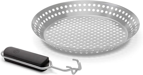 Outset Grill Skillet With Removable Handle, Stainless Steel
