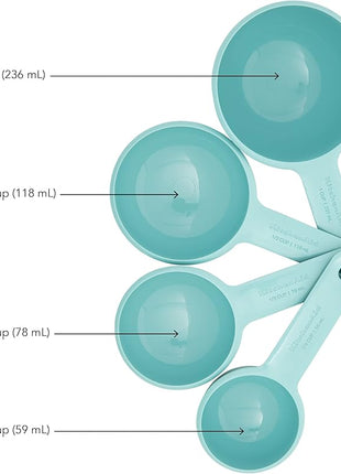 KitchenAid Measuring Cups, Set Of 4, Aqua Sky