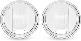 Host Cooling Wine Freeze Cup with Lid, Set of 2 Plastic Double Wall Insulated Tumbler Drink Cup with Freezing Gel for Red and White Wine, Blue