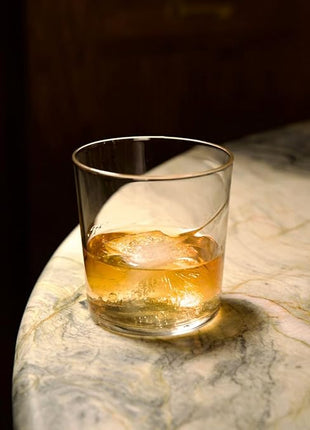 Bormioli Rocco Bodega Swirl Negroni Glasses - Set of 12, 12 Oz. Spiral Design Tumblers with Reinforced Secure Edge Rims - Durable Drinkware for Cocktails - Made in Italy, Dishwasher Safe