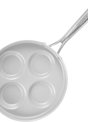 TECHEF - CeraTerra Ceramic Nonstick 4-Cup Egg Frying Pan (PFAS, PTFE, and PFOA Free), Made in Korea, (Egg Pan)