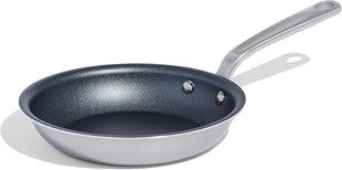 Made In Cookware - ProCoat 8" Non Stick Frying Pan (Graphite) - 5 Ply Stainless Clad Nonstick - Professional Cookware - Crafted in Italy - Induction Compatible