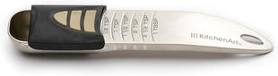 KitchenArt Professional Series Tablespoon, Champagne Satin Measuring Spoon, Adjustable from 1/2 Teaspoon to 1 Tablespoon, White & Black