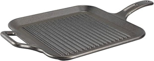 Lodge BOLD 12 Inch Seasoned Cast Iron Grill Pan; Design-Forward Cookware