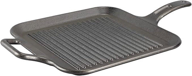 Lodge BOLD 12 Inch Seasoned Cast Iron Grill Pan; Design-Forward Cookware