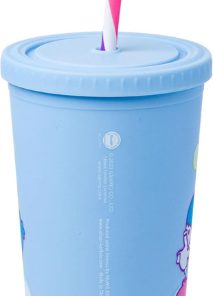 Silver Buffalo Sanrio Hello Kitty and Friends Featuring Little Twin Stars, My Melody, Kuromi, Keroppi, Chococat, Cinnamoroll, Pompompurin, Pochacco, Tuxedo Sam, Badtz-Maru Matte Plastic Tumbler, 20oz