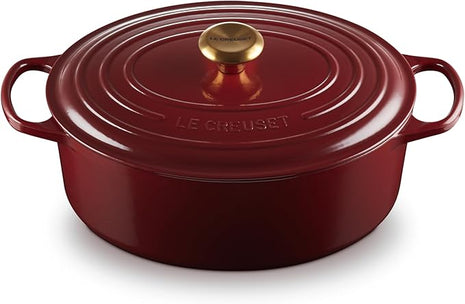 Le Creuset Enameled Cast Iron Signature Oval Dutch Oven, 6.75 qt., Rhone