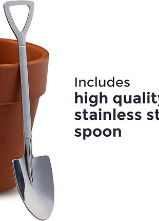 Upper Midland Products Gardener Mug Coffee Plant Novelty Ceramic Mug & Shovel Spoon Gifts for Gardener Women, Man, Son & Daughter present for Nature Lovers, Holidays, Birthday Gifts