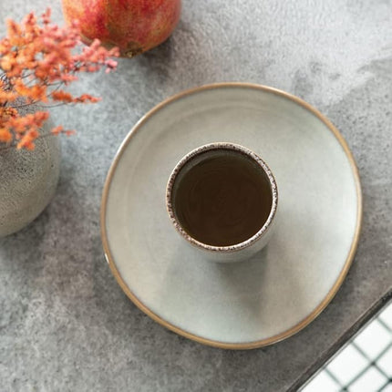 Like. By Villeroy and Boch – Lave Beige Handleless Mug, 400 ml, Handleless Cup Made From Stoneware For special coffee moments, Dishwasher and Microwave-Safe