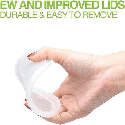 Glotoch Express 16oz Plastic Food Containers with Lids, Airtight and Leakproof Deli Cups, BPA-Free, Microwave/Freezer/Dishwasher Safe, 240 Pack