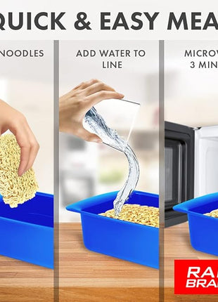 Rapid Ramen Cooker | Microwavable Cookware for Instant Ramen | BPA Free and Dishwasher Safe | Perfect for Dorm, Small Kitchen or Office | Blue