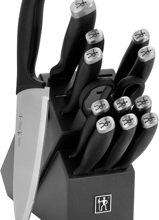 Silvercap 14 Piece Knife Block Set, Black