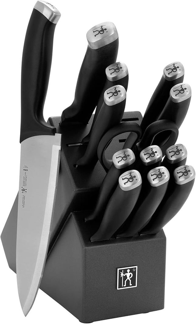 Silvercap 14 Piece Knife Block Set, Black