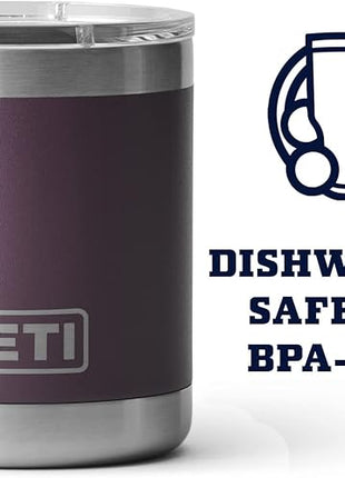 YETI Rambler 10 oz Lowball, Vacuum Insulated, Stainless Steel with MagSlider Lid