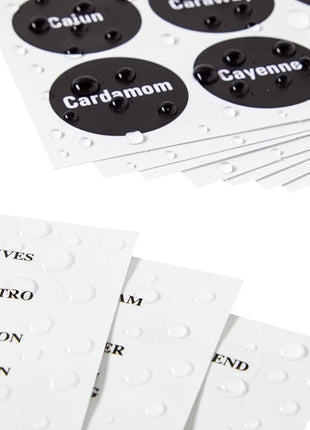 Talented Kitchen Magnetic Spice Jars for Refrigerator - 3 oz, Stainless Steel, Set of 12 - Spice Containers with Labels - Magnetic Travel Containers & Camper Must-Haves