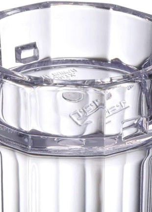 G.E.T. 00086-1-SAN-CL Shatter-Resistant Plastic Beer Mug / Stein, 16 Ounce, BPA Free (Set of 4)