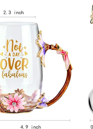 OEAGO Birthday Gifts for Women Mom Tea Cup Unique Friendship Mothers Gifts for Her from Daughter Son Ideas for Friend Female Sister Coworker