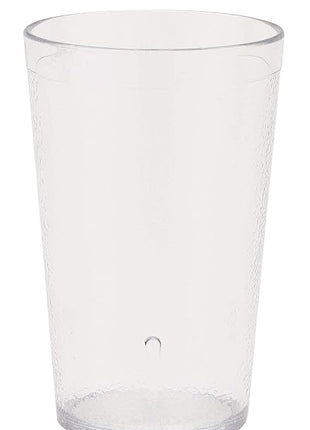 GET Unbreakable Stackable Restaurant Plastic Tumbler/Cup (Set of 12) 9.5 Ounce Clear | For Restaurants and Home, Dishwasher Safe, BPA Free