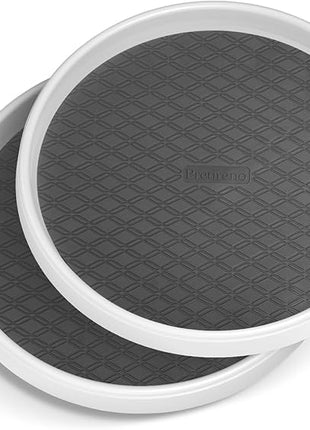 Lazy Susan Organizers for Kitchen Storage - 2 Set of Turntables for Cabinet, Pantry Organization Countertop,Vanity and Table,10 Inch Rotating Tray Spice Rack, Bathroom Fridge and Makeup Organizing