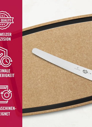 Victorinox 10.25 Inch Fibrox Bread Knife with Ultra-Sharp Serrated Edge, Black