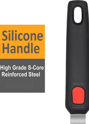 Mixed 5 Piece Silicone Spatula Set, 600F Heat-Resistant No-Melt Rubber Spatula Handle and Blade - Kitchen Cooking Utensils for Nonstick Cookware, Spatula Turner for Egg,Pancake,Burger- Dishwasher Safe