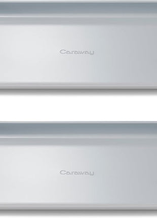 Caraway Nonstick Ceramic Small Baking Sheet Duo (9x13”) – Non-Toxic, PTFE & PFOA Free – Oven Safe – Aluminized Steel Core – Mini Sheet Pan for Baking, Roasting & More - Gray