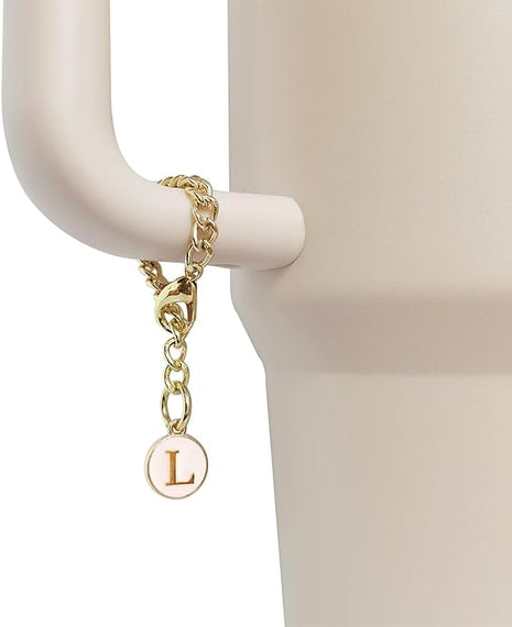 Letter Charm Accessories for Stanley Cup 2PCS Initial Name ID Personalized Handle Charm for Stanley Tumbler