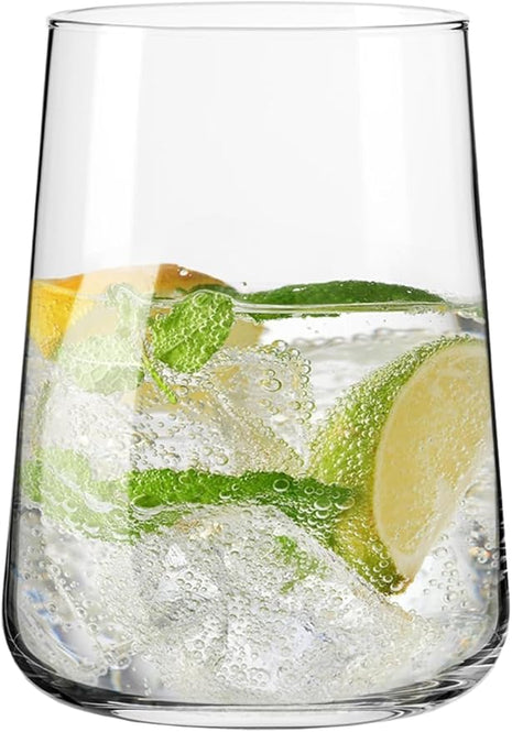 Krosno Water Glasses, 16.5 oz, Set of 12, Infinity Collection, Lead-Free Premium Crystalline Glassware, Everyday Drinking Glasses, Dishwasher Safe, Made in Europe
