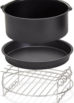 DASH DFAF450UP1 Air Fryer, Deluxe, Accessory Bundle